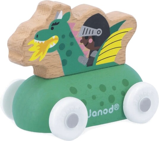 Janod Janod Cross Roads Dragon Car Green ONE SIZE