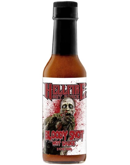 Hellfire Bloody Snot Kjempesterk Chillisaus med Carolina Reaper og Løk 148 ml USA Import Hellfire Bloody Snot Kjempesterk Chillisaus med Carolina Reaper og Løk 148 ml USA Import
