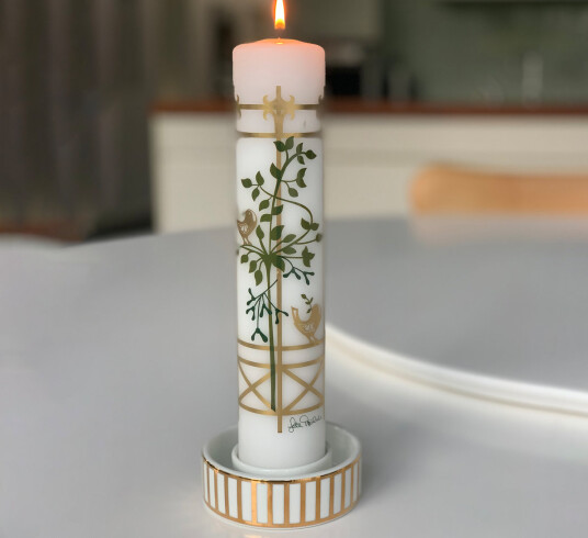 Kalenderlys vinterhage og fugler