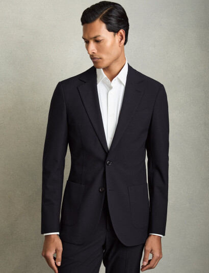 Reiss Found Blazer - Navy - 40