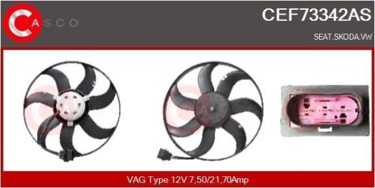 Kjølevifte CASCO CEF73342AS
