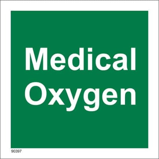 MEDICAL OXYGEN 15X15 PVC 30x30cm