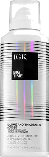 IGK Big Time Volume & Thickening Mousse 180ml IGK Big Time Volume & Thickening Mousse 180ml