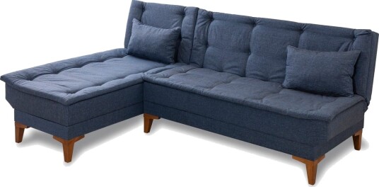Hunterville Sovesofa med Sjeselong 4 seter Mørkeblå Hunterville Sovesofa med Sjeselong 4 seter Mørkeblå