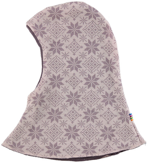 Joha Balaclava Balaclava 2 lags Ull Rosa m. Stjerner 45 cm Balaclava dobbel