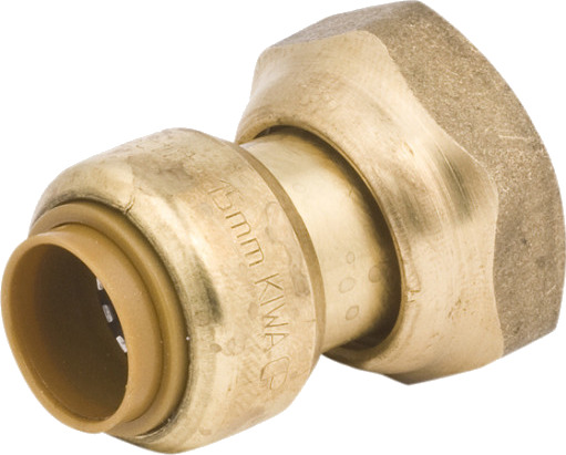 10 stk Tectite kobling 15 x 3/4" med mutter