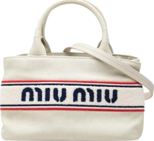 Miu Miu Pre owned Dame Pre owned Hvit ONE SIZE,