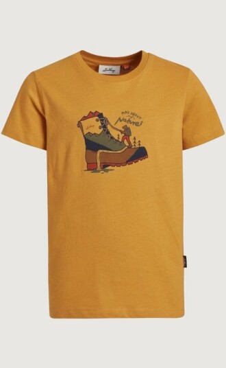 Lundhags Fulu Climbing T-skjorte JR Gold 146/152