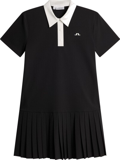 J. Lindeberg 30Y Grace Pleated Dress Black L