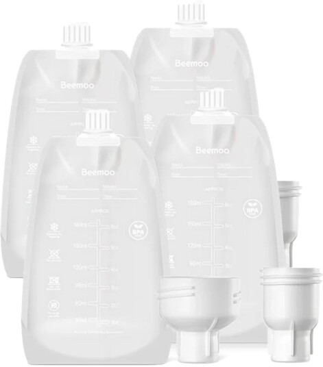 Beemoo Care Brystmelkposer 180 ml 60-Pack Beemoo Care Brystmelkposer 180 ml 60-Pack