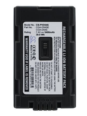 Panasonic AG-AC90PX batteri (5400 mAh 7.4 V, Grå)