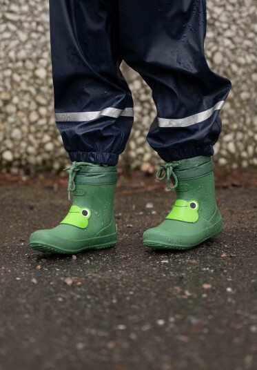 Viking Alv Indie Print Gummistøvler Green 19