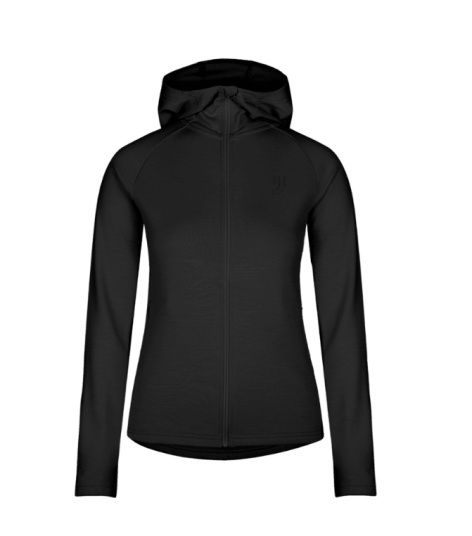 Johaug Aerial Woolmix Fullzip Jakke Cblck Black L Johaug Aerial Woolmix Fullzip Jakke Cblck Black L