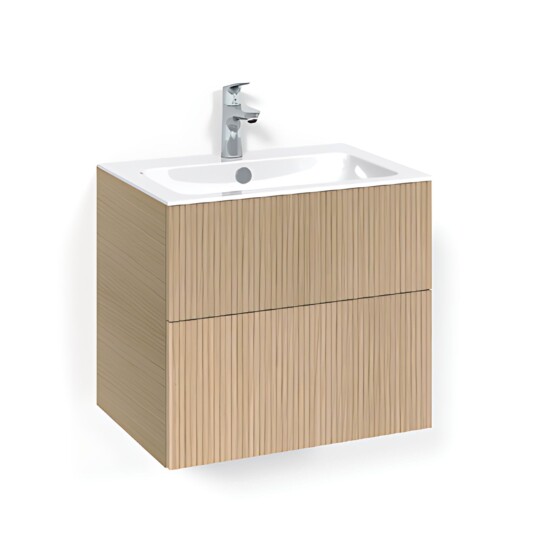 Macro Design Crown Line/push-open Servantskap 2 Skuff - med Light Servant Eik / 60cm 8
