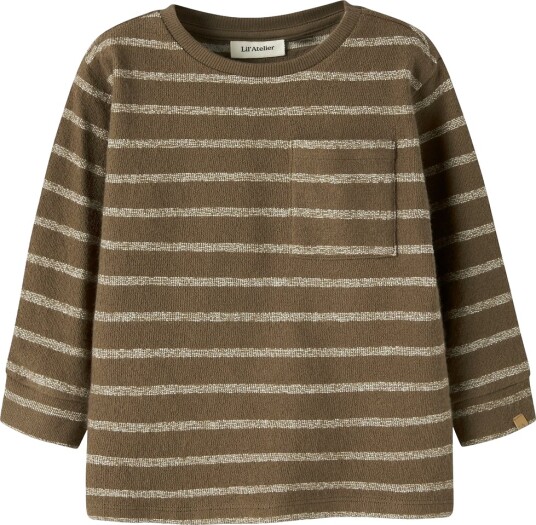Lil" Atelier Genser NmmOby Teak/Turteldue Lil Atelier 5 år (110) Genser Brun
