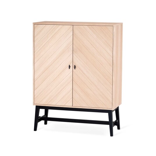 Torkelson Bedrock skåp Vitoljad ek 125 x 95 cm Hvit