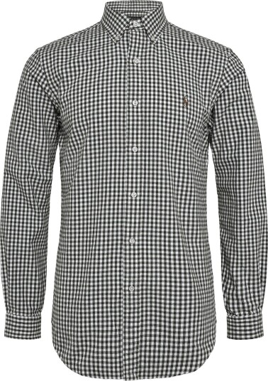 Polo Ralph Lauren Custom Fit Gingham Oxford Shirt Green XL