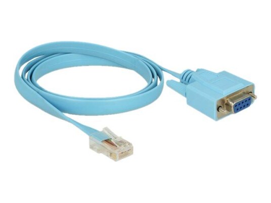 Delock Adapter RS-232 DB9 female > 1 x Serial RS-232 RJ45 male - seriell kabel - DB-9 til RJ-45 - 1 m Delock Adapter RS-232 DB9 female > 1 x Serial RS-232 RJ45 male - seriell kabel - DB-9 til RJ-45 - 1 m
