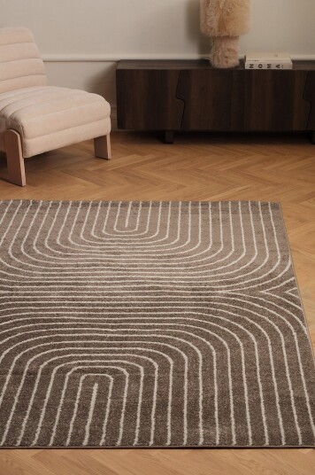 &Home   Teppe Lotus Arches   Beige