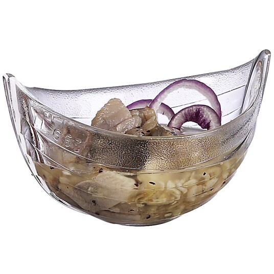 Nybro Crystal Bohus skål sildeskute 16 cm Nybro Crystal Bohus skål sildeskute 16 cm