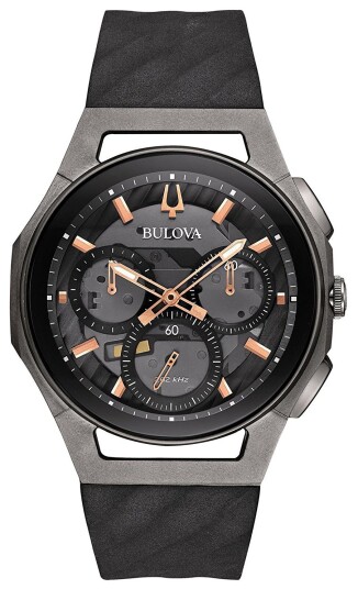 Bulova Herreklokke 98A162 Skjelettkuttet/Gummi Ø44 mm Bulova Herreklokke 98A162 Skjelettkuttet/Gummi Ø44 mm
