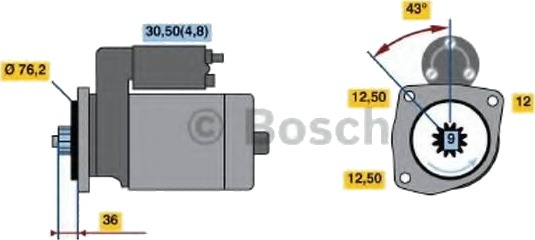 BOSCH 0 986 019 890 Starter