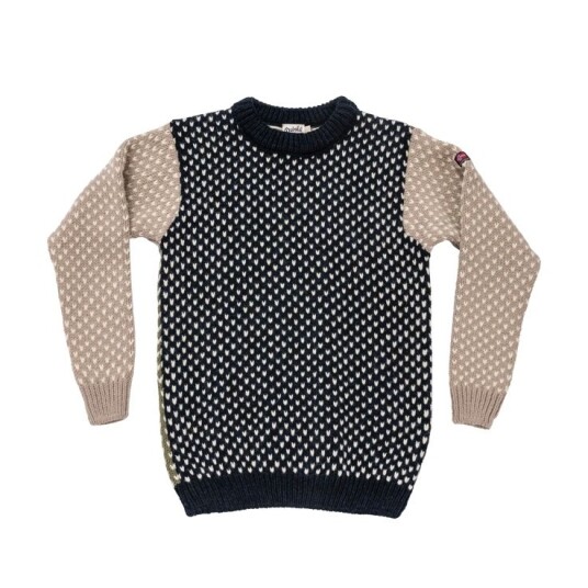 Devold Unisex Nordsjø Wool Sweater Navy/stone/olive XL