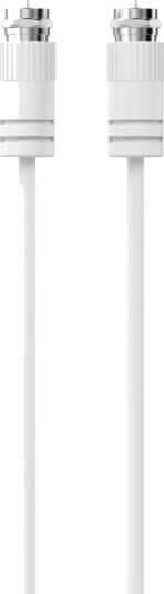 Sinox Koaksialkabel F-Type 3m Hvit