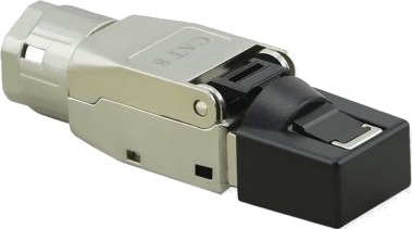 Value 21.99.1804, Rj-45, Sølv, Hankjønn, Rett, Zink, Cat8