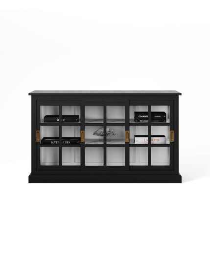 Seethrough skap modern black / classic white Seethrough skap modern black / classic white