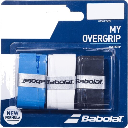 Babolat My Overgrip X3 Black/Blue/White Babolat My Overgrip X3 Black/Blue/White