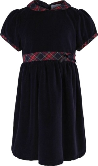 Vilje & Ve Julekjole Velour Hanna Classic Navy