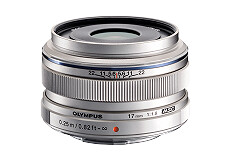Olympus M.Zuiko 17mm f/1.8 Sølv Vidvinkelobjektiv med høy ytelse.