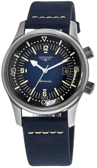 Longines Herreklokke L3.774.4.90.2 Legend Diver Blå/Tekstil Ø42 mm Longines Herreklokke L3.774.4.90.2 Legend Diver Blå/Tekstil Ø42 mm