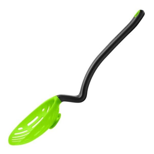 Dreamfarm   Hullsleiv med vinklet håndtak 28,8 cm grønn