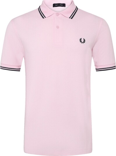 Fred Perry Twin Tipped Fp Shirt ICEDPINK/NVY/NVY L Fred Perry Twin Tipped Fp Shirt ICEDPINK/NVY/NVY L
