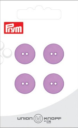 Prym Prym Flat Plastknapp Lilla 15 Mm 4 Stk
