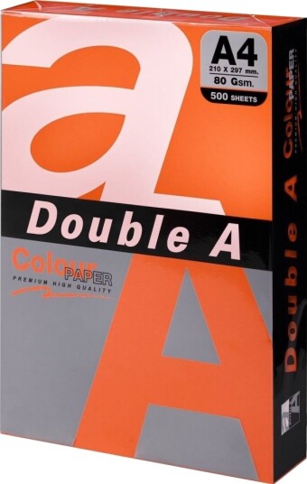 Double A Farget Papir A4 80 g 500 ark Safran