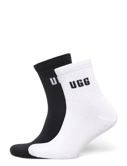 UGG Quinlin Logo Quarter 2 Pack Black ONE SIZE UGG Quinlin Logo Quarter 2 Pack Black ONE SIZE