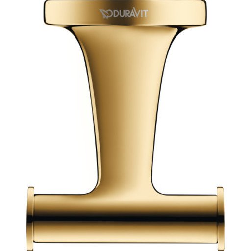 Duravit Starck T dobbel håndkleknagg, gull
