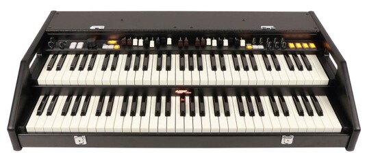 Crumar MojoSC 2 manuals orgel med drawbars. Suitcase