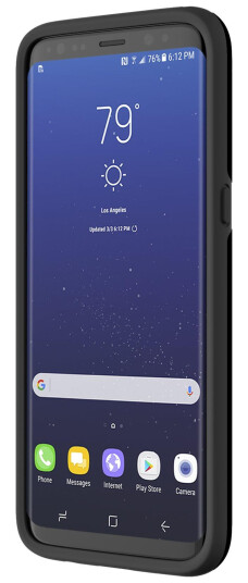 INCIPIO Haven Lux - Baksidedeksel for mobiltelefon - svart - for Samsung Galaxy S8