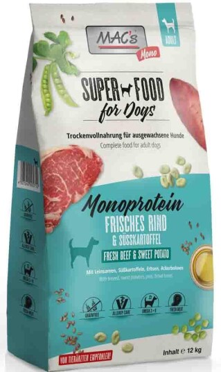 Mac'S Super Food For Dogs 12Kg Storfe Sensimono Tørrfôr Til Hund Mac'S Super Food For Dogs 12Kg Storfe Sensimono Tørrfôr Til Hund