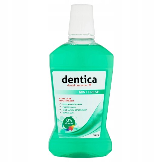 DENTICA by Topa Black Munnvann Mint Extra Fresh Alkoholfri 500 ml DENTICA by Topa Black Munnvann Mint Extra Fresh Alkoholfri 500 ml