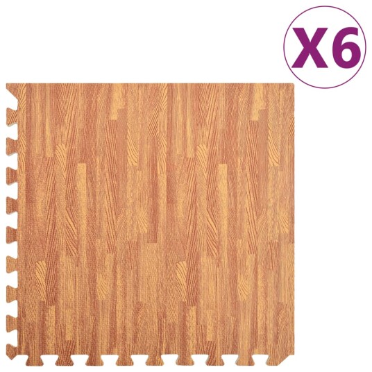 Gulvmatter 6 stk trekorn 2,16 ãŽ¡ EVA-skum -