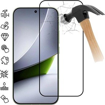 Xiaomi Redmi K100 Pro/Poco F9 Pro Full Cover Beskyttelsesglass - 9H - svart kant