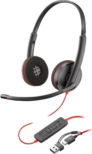 Poly Blackwire 3220 Headset - USB-A - Svart