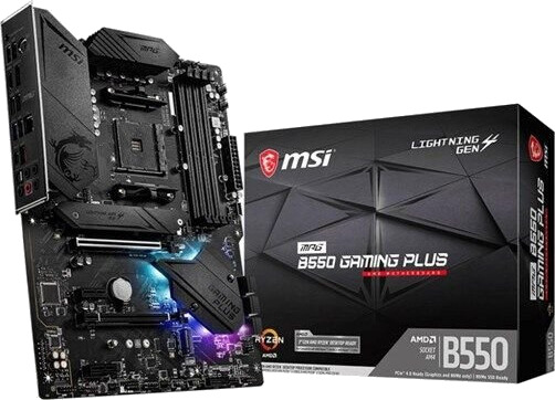 MSI MPG B550 Gaming Plus Hovedkort ATX - AMD AM4, DDR4, 4400 MHz MSI MPG B550 Gaming Plus Hovedkort ATX - AMD AM4, DDR4, 4400 MHz
