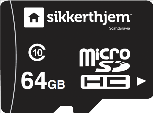 64 GB micro-sd-kort klasse 10, for S6evo smartcam 64 GB micro-sd-kort klasse 10, for S6evo smartcam