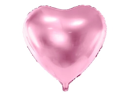 Stor Hjerteformet Lys Rosa Folieballong 61 cm Stor Hjerteformet Lys Rosa Folieballong 61 cm